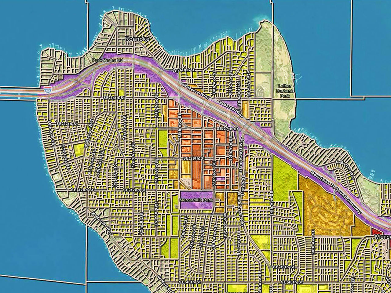 Employees and clients at JLL glean market insights from geographic data, like this land use map, to guide strategic decisions